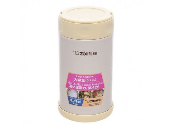 Пищевой термоконтейнер ZOJIRUSHI SW-FCE75YP 0.75 л, бежевый